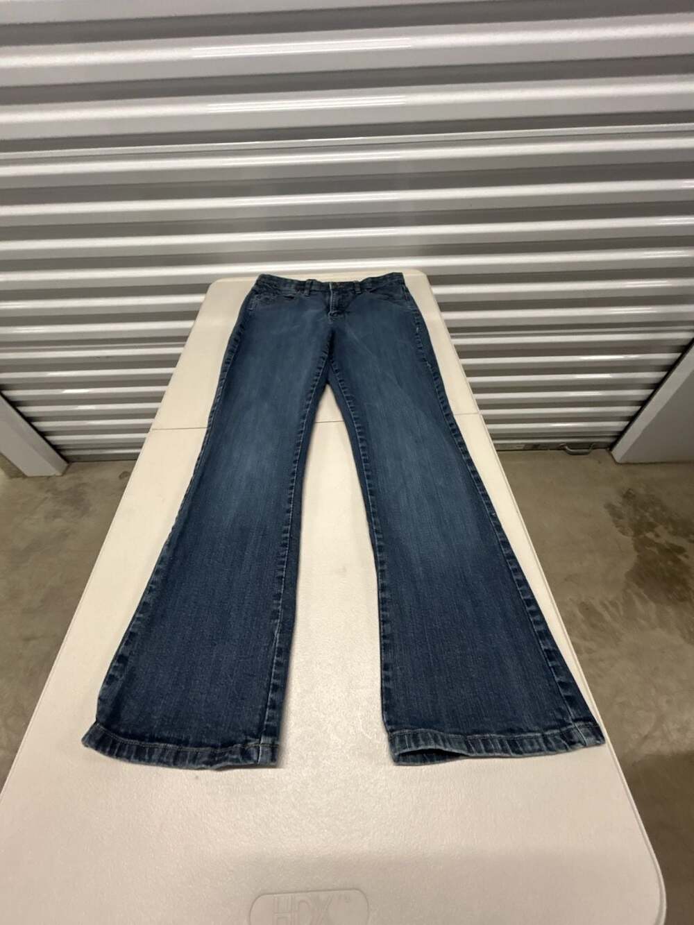Lee Comfort Waistband Mid Rise Bootcut Blue Denim Jeans Size 10 Medium